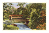 Covered Bridge, Valley Forge, Pennsylvania Poster