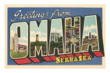 Greetings from Omaha, Nebraska Pósters