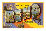 Greetings from Reno, Nevada Posters