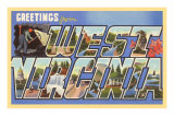 Greetings from West Virginia Print