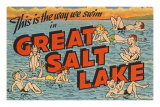 Greetings from Great Salt Lake, Utah Print