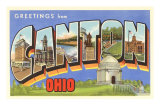 Greetings from Canton, Ohio Posters