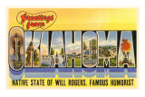 Greetings from Oklahoma Print