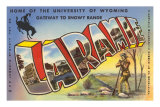 Laramie, Wyoming, Large Letters Poster