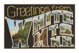 Greetings from White Mountains, New Hampshire Posters