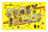 Greetings from Coney Island, New York Prints