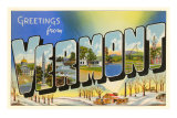 Greetings from Vermont Posters
