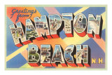 Greetings from Hampton Beach, New Hampshire Posters