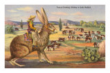 Texas Cowboy Herding from Jack Rabbit Posters