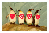 Four Emperor Penguins, LOVE Plakat Four Emperor Penguins, LOVE Plakat
