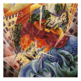 Simultaneous Visions Giclée-Druck von Umberto Boccioni