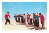 Leçon de ski, Rétro Affiche