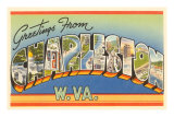 Greetings from Charleston, West Virginia Posters