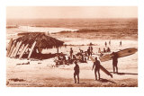 Windandsea Beach, California, Surfers Affiches