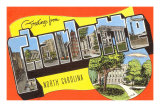 Greetings from Charlotte, North Carolina Posters