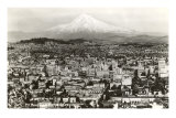 Mt. Hood over Portland, Oregon Kunstdruck