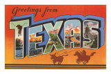 Greetings from Texas Posters
