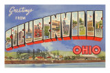 Greetings from Steubenville, Ohio Posters