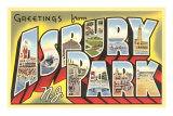 Greetings from Asbury Park, New Jersey Posters