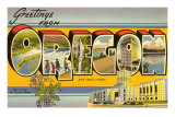 Greetings from Oregon Prints