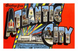 Greetings from Atlantic City, New Jersey Posters