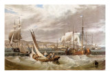 View of He New York Quarantine, Staten Island Giclee-trykk av W. J. Benett View of He New York Quarantine, Staten Island Giclee-trykk av W. J. Benett