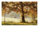 Autumn Comes to Cove Lake Giclee Print by John Pototschnik