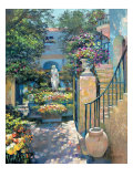 Blumengarten in Palm Beach Giclée-Druck von Howard Behrens