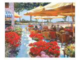 Cafe Ravello Giclée-Druck von Howard Behrens