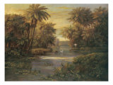 Lagoon at Daybreak Giclee Print by Montoya 
