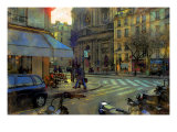 Paris at Dusk, France Giclee Print by Nicolas Hugo