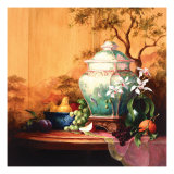Oriental Orange Lámina giclée por Art Fronckowiak