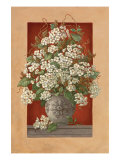 Hydrangeas en Rouge reproduction procédé giclée par Janet Kruskamp