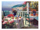 Brunch sur la terrace Reproduction procédé giclée par Furtesen 