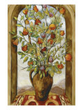 Bouquet de figues, poires et grenades reproduction procédé giclée par Nicole Etienne
