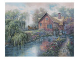 Willow Creek Mill Impressão giclée por Carl Valente