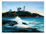 York Lighthouse Giclee Print by Sally Caldwell-Fisher