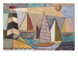 Bay Regatta Giclee-trykk av Jennifer Bonaventura Bay Regatta Giclee-trykk av Jennifer Bonaventura