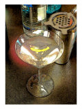 Martini with Lemon Peel Giclee Print by Steve Ash