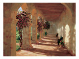 Mission Walk Giclee Print by Roger Williams