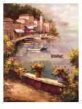 Italian Harbor Giclee-trykk av Peter Bell Italian Harbor Giclee-trykk av Peter Bell