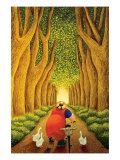 Home from the Market Lámina giclée por Lowell Herrero