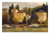 Waterfront Village Giclee Print by Howard Carr