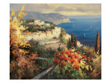 Mediterranean Seascape Giclee Print by Peter Bell