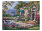 Patio en primavera II Lámina giclée por Sung Kim