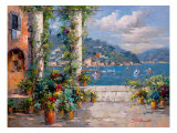 Hillside View II reproduction procédé giclée par Jackson 