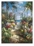Véranda tropicale Reproduction procédé giclée par James Reed
