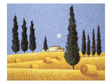 Cypress and Hay Giclee Print by Lowell Herrero Cypress and Hay Giclee Print by Lowell Herrero