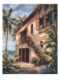 Tropical Villa II Lámina giclée por J. Martin