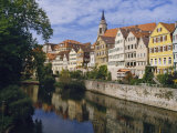 Buildings Overlooking the Neckar River at Tubingen, Baden Wurttemberg, Germany, Europe Photographic Print by Nigel Blythe